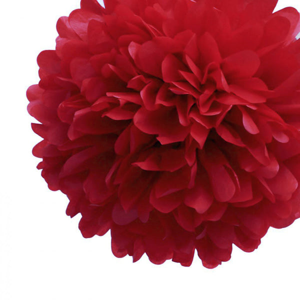 Blowout EZ-Fluff 12 Dark Purple Tissue Paper Pom Poms Flowers Balls, Decorations (4 Pack)