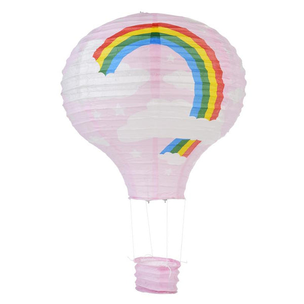 Rainbow Hot Air Balloon Outdoor Hanging Solar LED Lantern