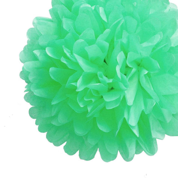 Blowout EZ-Fluff 8 Brown Tissue Paper Pom Pom Flowers, Hanging Decorations (4 Pack)