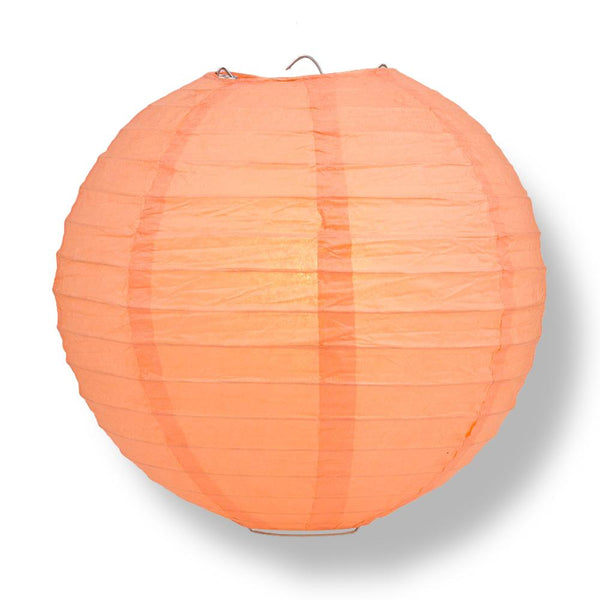 Quasimoon 20'' Peach / Orange Coral Tissue Paper Pom Poms Flowers Balls, Decorations (4 Pack) by PaperLanternStore, Size: 20 inch