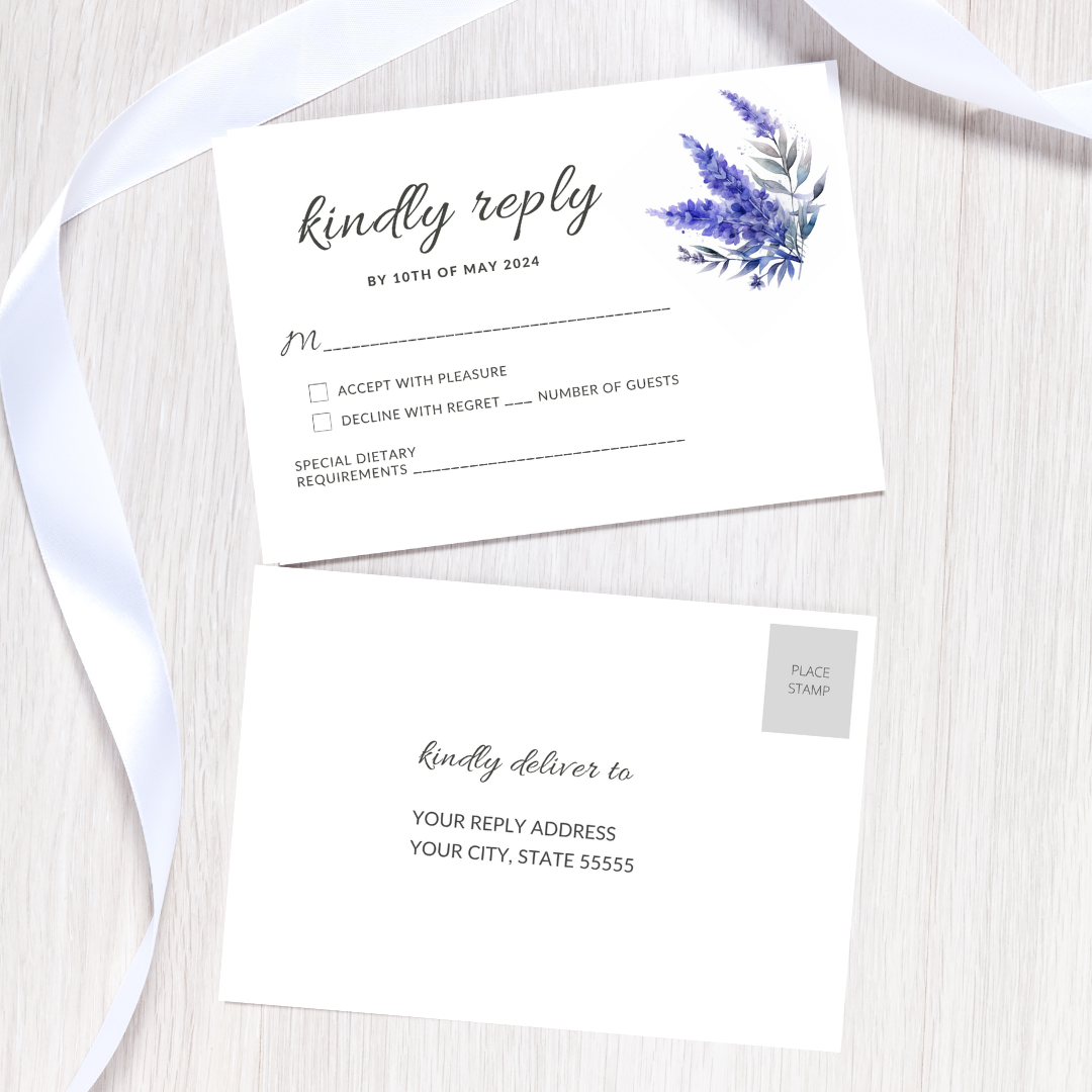 Custom Guest Address Labels for Outer Envelopes