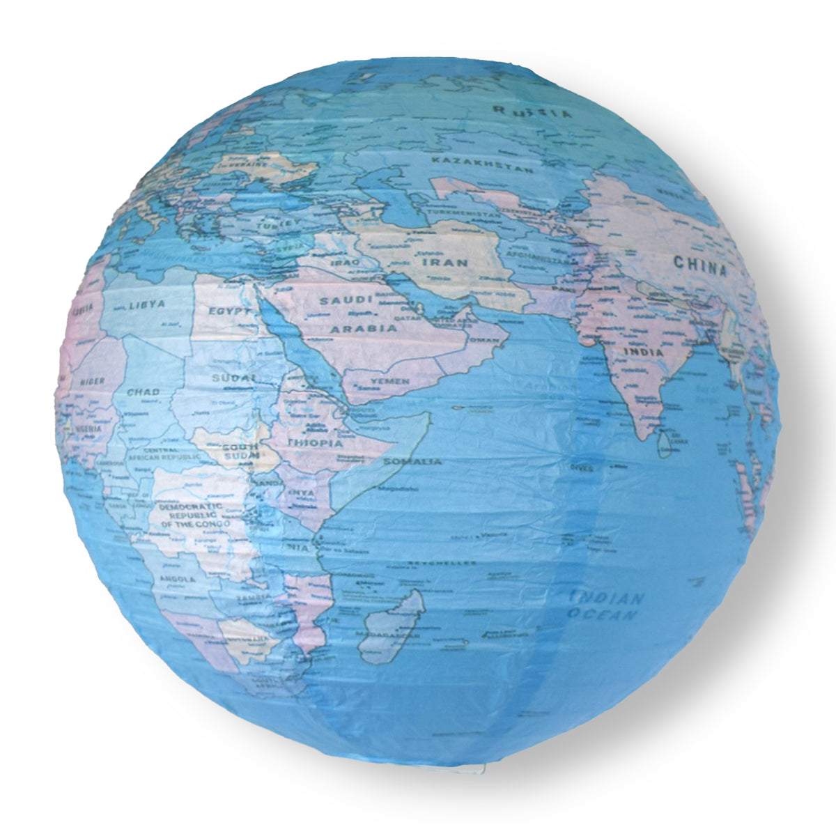 12&quot; Geographical World Map Earth Globe Paper Lantern Hanging Classroom &amp; Party Decoration