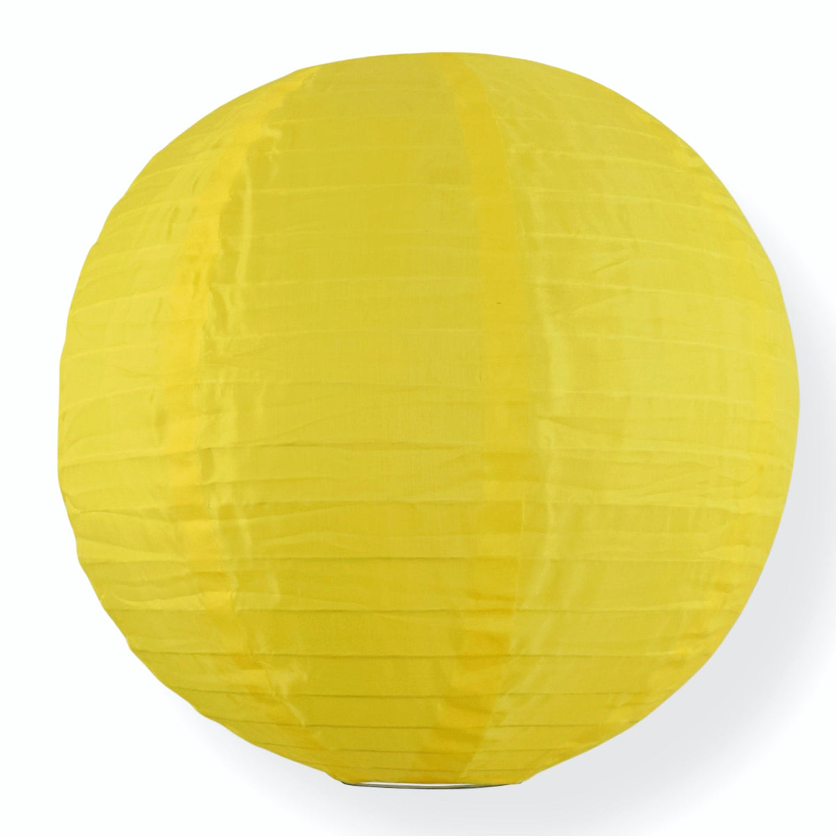 14&quot; Yellow Shimmering Nylon Lantern, Even Ribbing, Durable, Hanging - PaperLanternStore.com - Paper Lanterns, Decor, Party Lights &amp; More