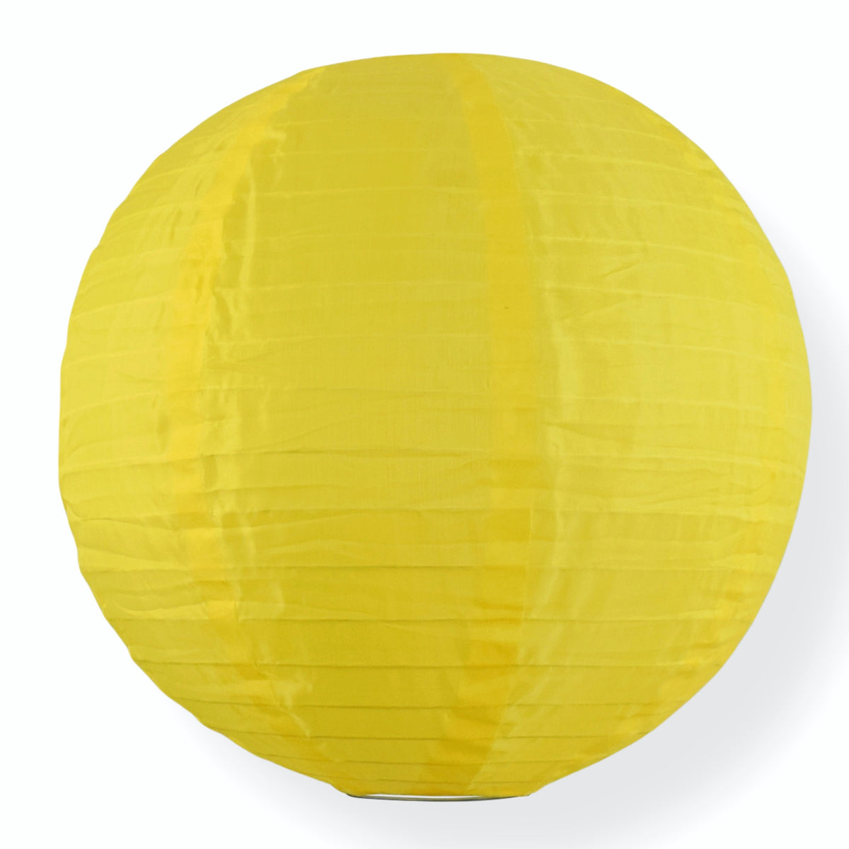 BULK PACK (12) 10&quot; Yellow Shimmering Nylon Lantern, Even Ribbing, Durable, Hanging