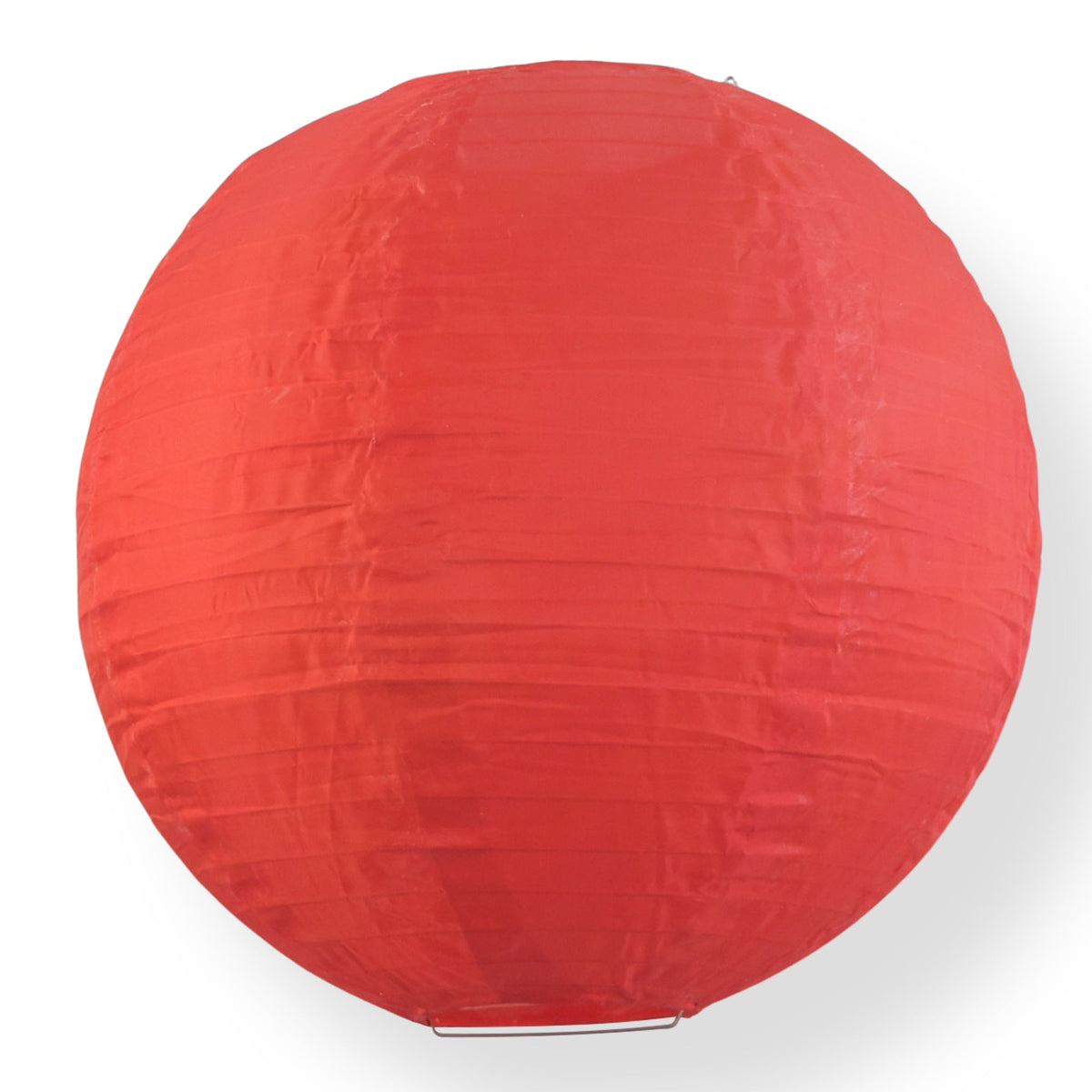 8&quot; Red Shimmering Nylon Lantern, Even Ribbing, Durable, Hanging - PaperLanternStore.com - Paper Lanterns, Decor, Party Lights &amp; More