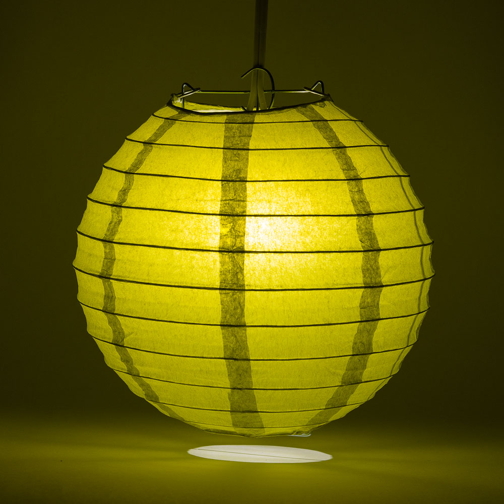 36" Pear Jumbo Round Paper Lantern, Even Ribbing, Chinese Hanging Wedding & Party Decoration - PaperLanternStore.com - Paper Lanterns, Decor, Party Lights & More