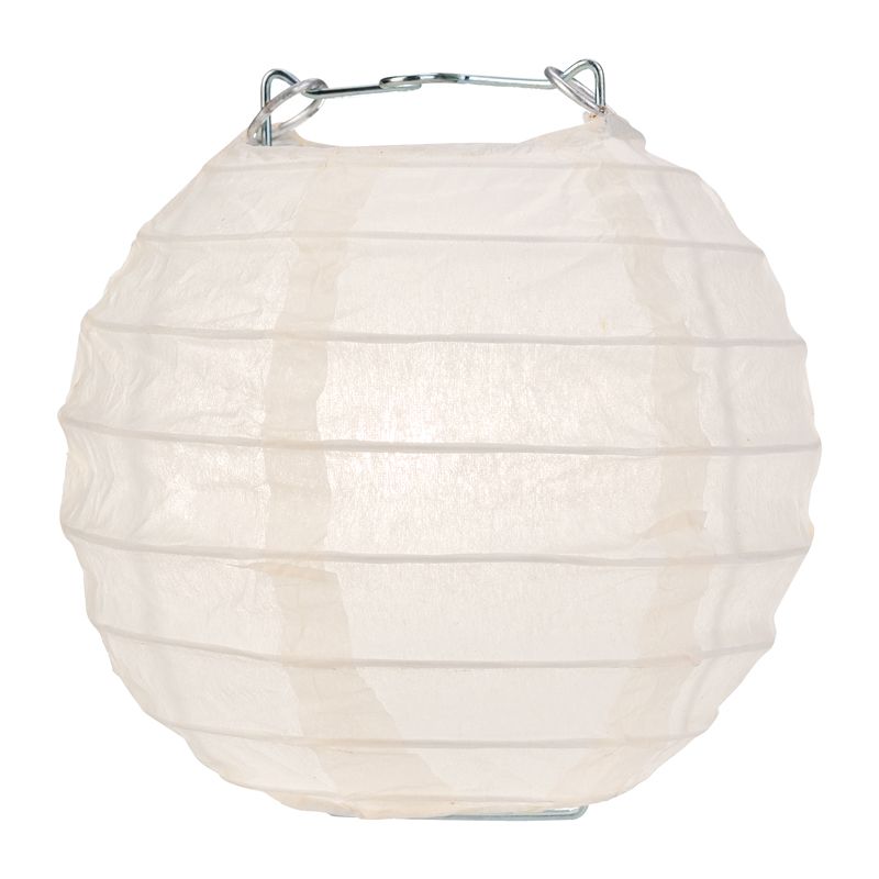 Cara Nylon Lantern String Lights, White, Strand of 10