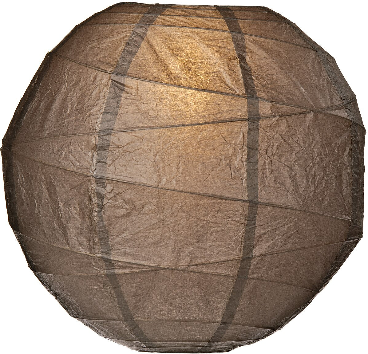 BULK PACK (12) 36&quot; Driftwood Grey Round Paper Lantern, Crisscross Ribbing, Chinese Hanging Wedding &amp; Party Decoration - PaperLanternStore.com - Paper Lanterns, Decor, Party Lights &amp; More