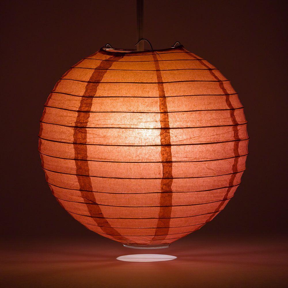 10 Kraft Paper Hanging Paper Lanterns - 6 Pc.