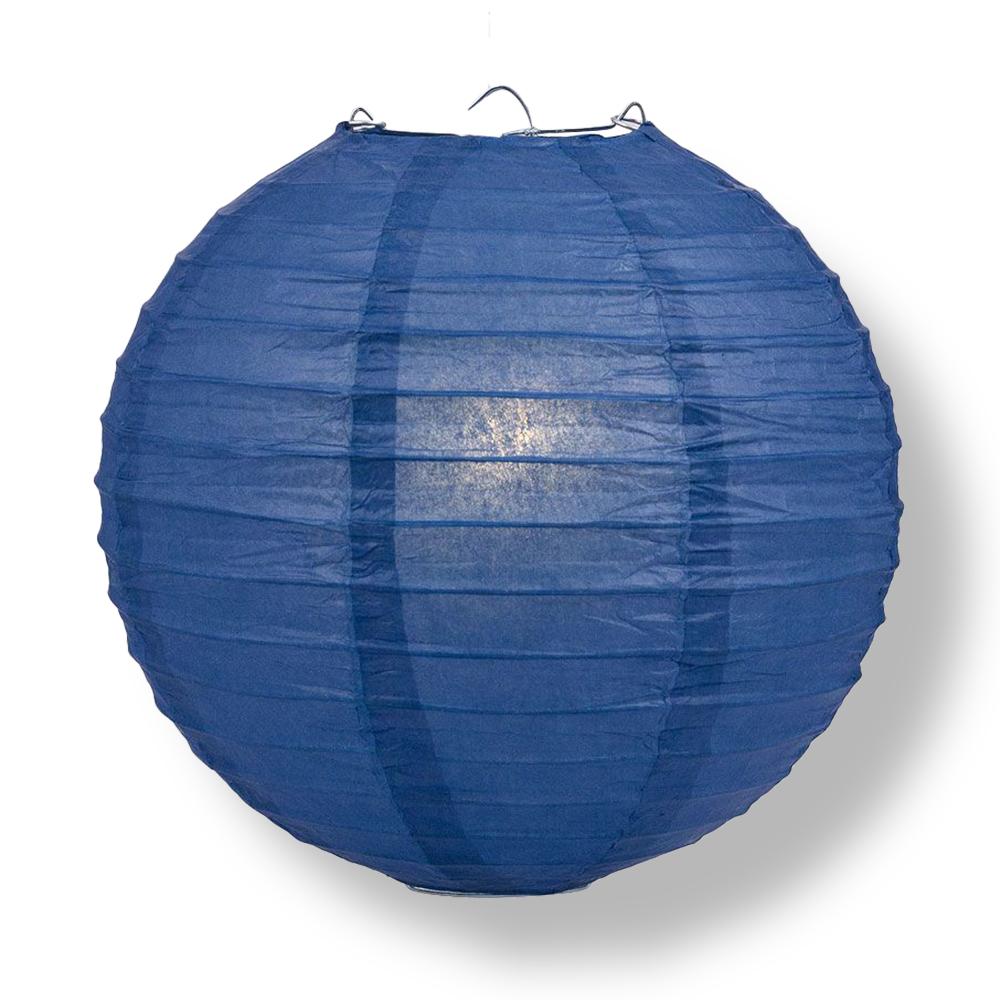 Houston Pro Baseball 14-inch Paper Lanterns 5pc Combo Party Pack - Navy Blue, Orange & White