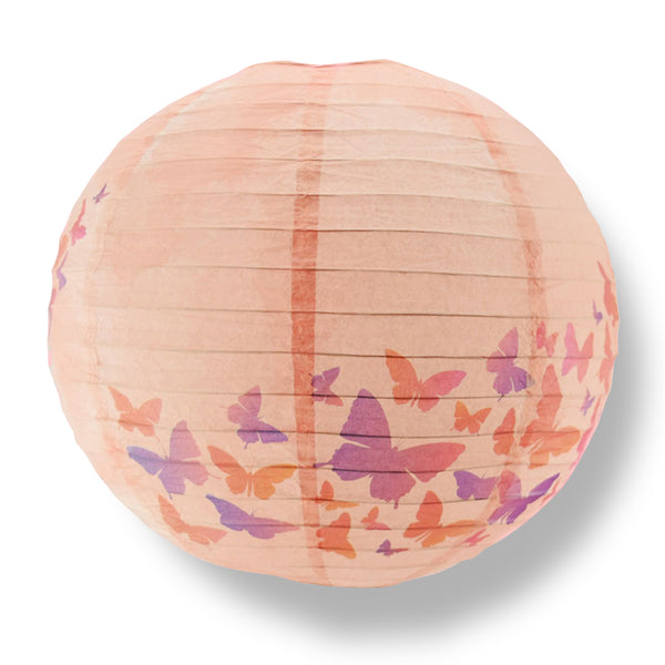 5 PACK | 14 Inch Artisan Print Butterfly Daydreams Paper Lantern ...