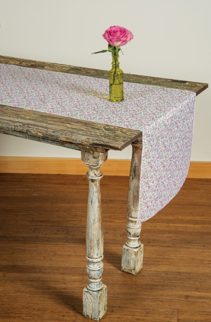 Bambina Pink Floral Table Runner - PaperLanternStore.com - Paper Lanterns, Decor, Party Lights &amp; More