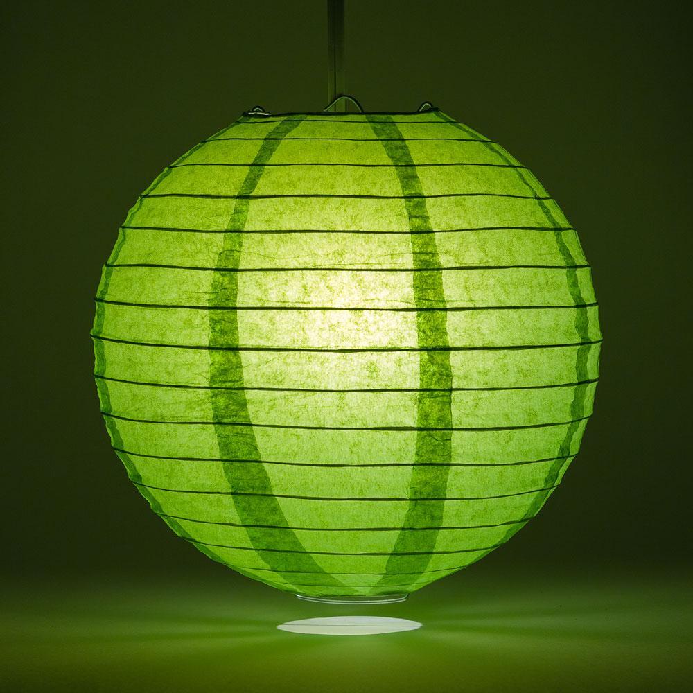 10 Round Lime Green Paper Lantern