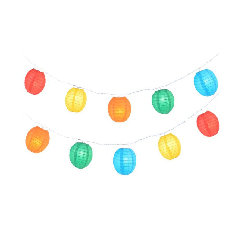 LampLust String Lights Paper Lanterns with Lights, 10 Multicolor Chinese  Lanterns, 3 Inch Diameter, …See more LampLust String Lights Paper Lanterns