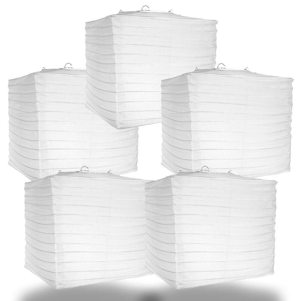 Square paper shop lanterns bulk