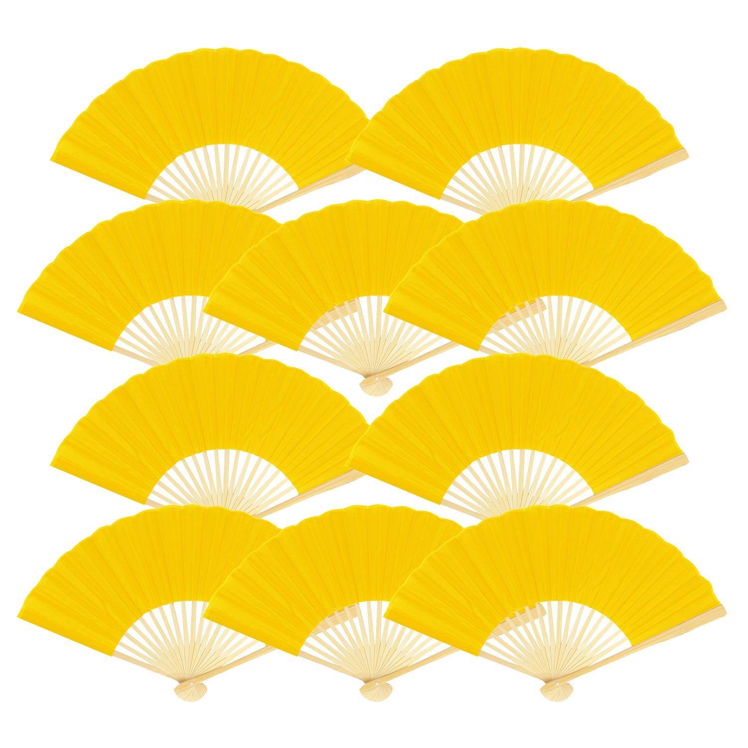 16 Pieces Hand Fans Paper Folding Fans Bulk Blank Handmade for