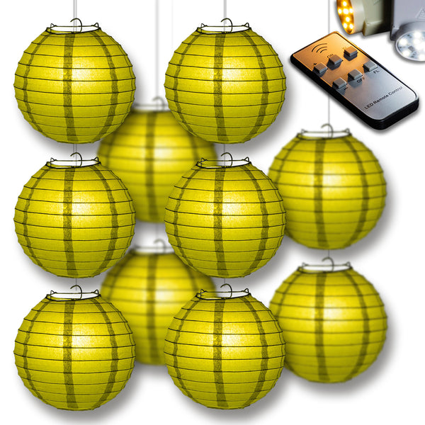 MoonBright Pear Paper Lantern 10pc selling Party Pack with Remote Controlled LED Lights Included