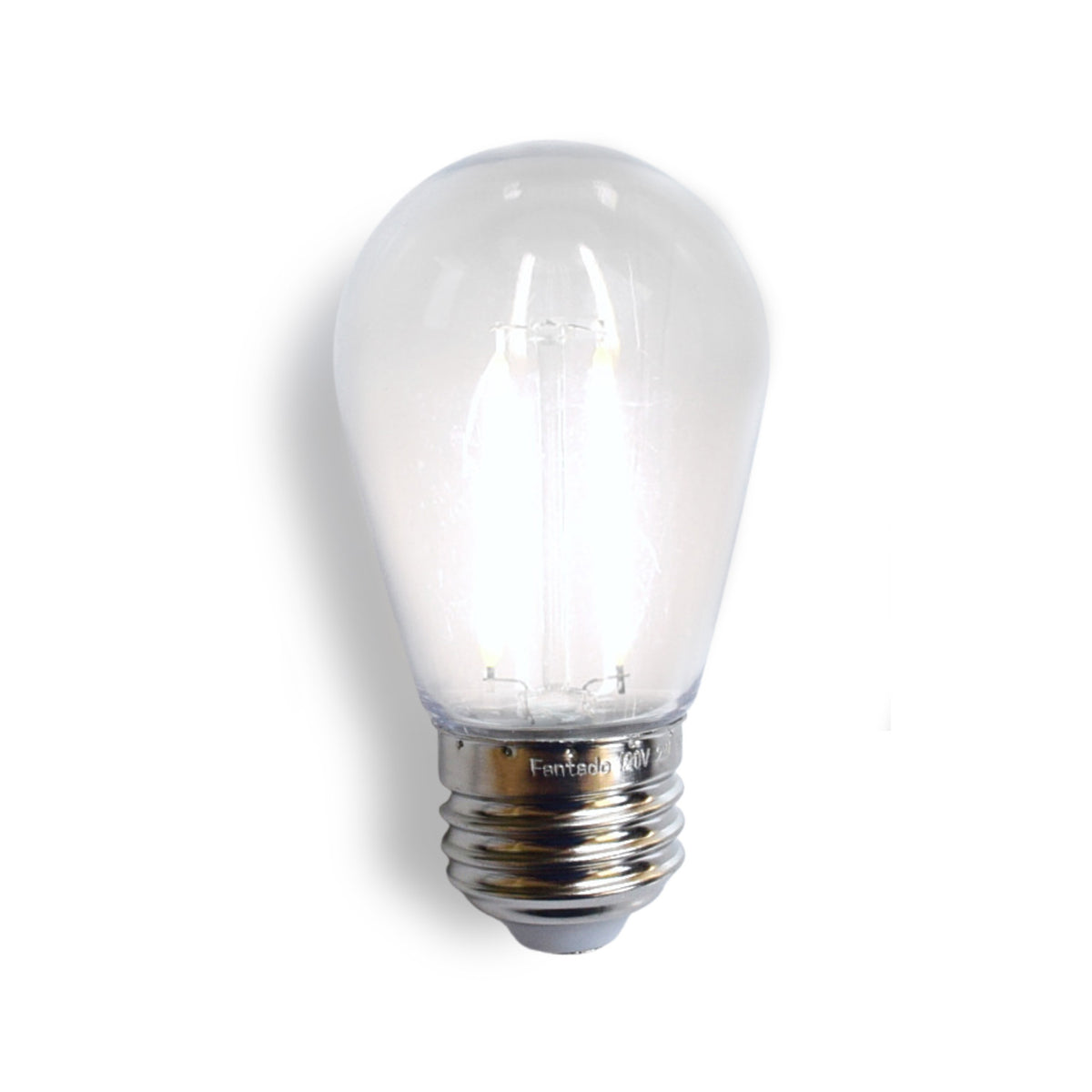 Cool White LED Filament S14 Shatterproof Energy Saving Light Bulb, Dimmable, 2W,  E26 Medium Base