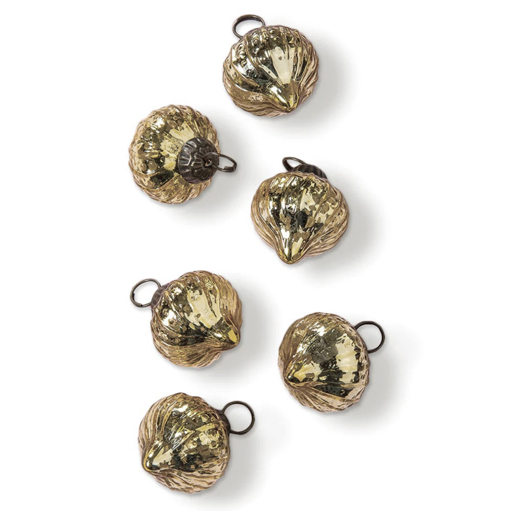 Antiqued Bronze Snowflake Charms - Set of 5