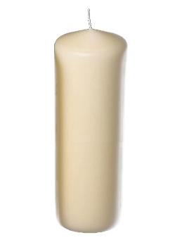 Ivory 6 Inch Pillar Candle - PaperLanternStore.com - Paper Lanterns, Decor, Party Lights &amp; More