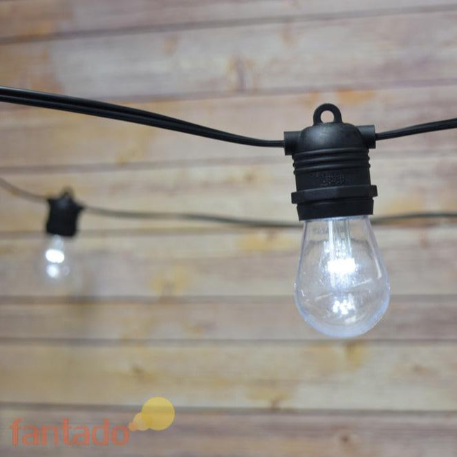 10 Socket Outdoor Commercial String Light Set, Shatterproof LED