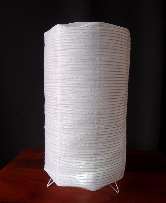 Cylinder Centerpiece Candle Lantern with Fine Lines - PaperLanternStore.com - Paper Lanterns, Decor, Party Lights & More