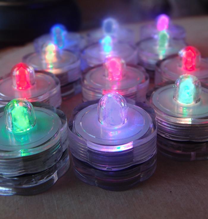 Waterproof LED Tea Lights with Remote - Multi-Color