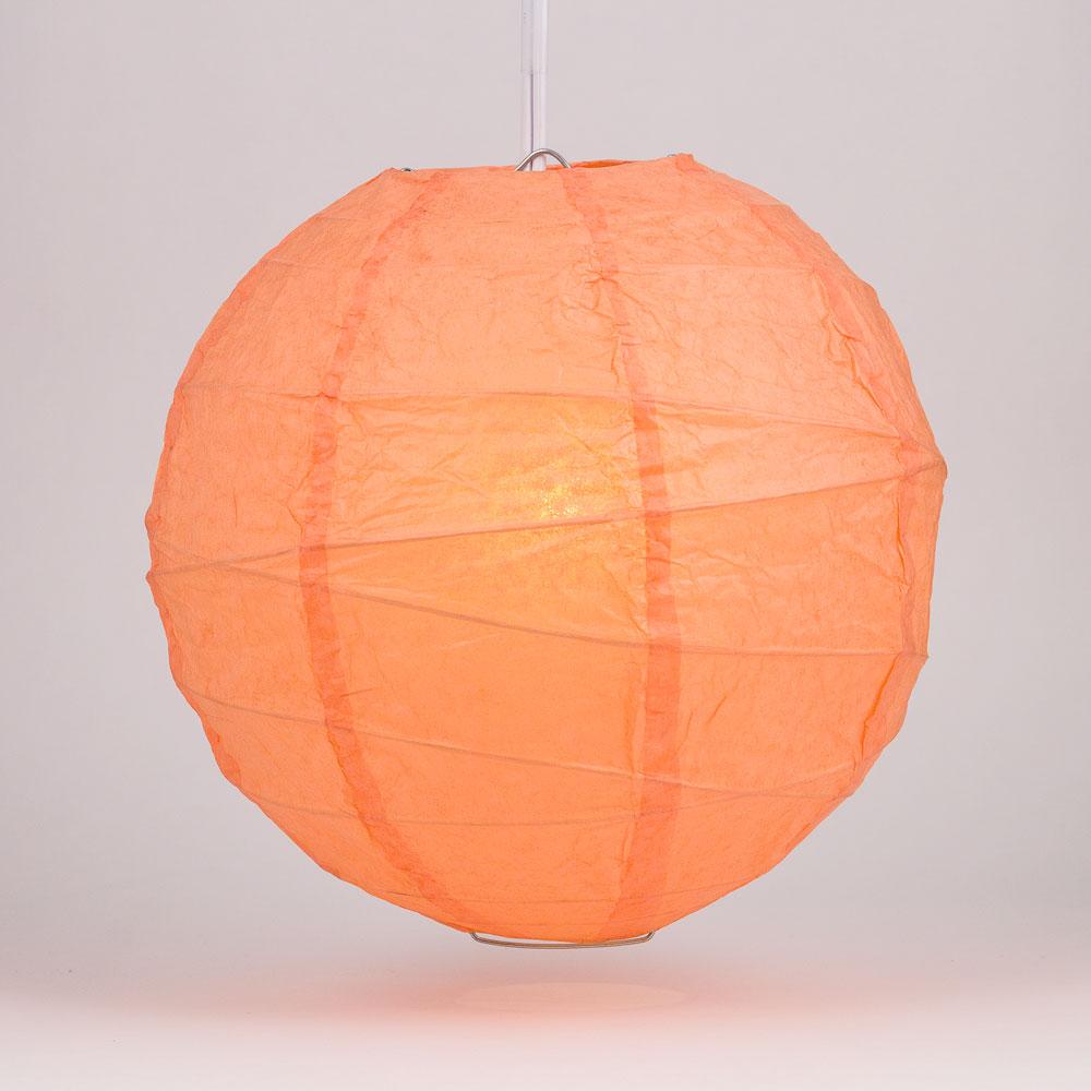 BULK PACK (12) 24 Peach / Orange Coral Round Paper Lantern, Crisscross  Ribbing, Chinese Hanging Wedding & Party Decoration on Sale Now!, Chinese  Lanterns