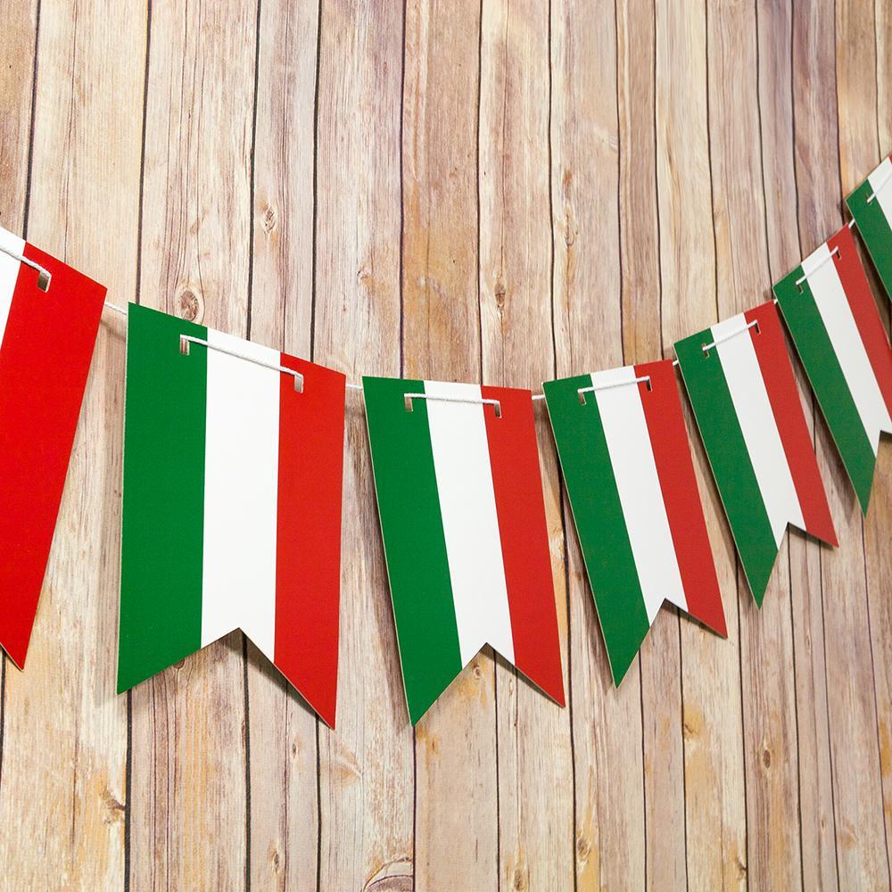 Italy Flags Italian Small Mini String Banner Flags