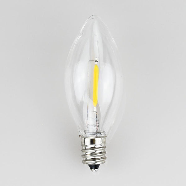 LED Filament E12 Candelabra Shatterproof Light Bulb, Dimmable, 0.6W,  E12 Base - PaperLanternStore.com - Paper Lanterns, Decor, Party Lights & More