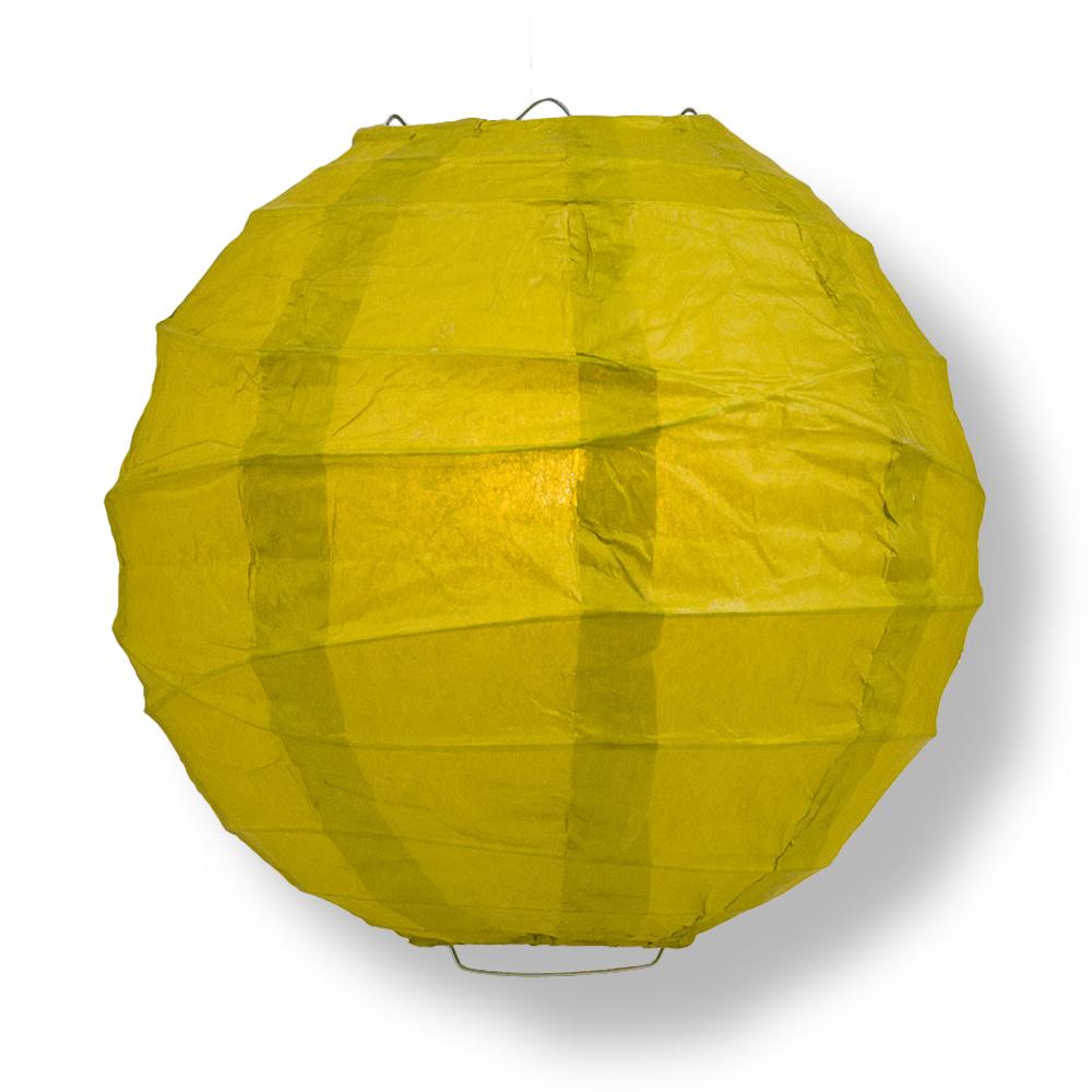 10" Pear Round Paper Lantern, Crisscross Ribbing, Chinese Hanging Wedding & Party Decoration - PaperLanternStore.com - Paper Lanterns, Decor, Party Lights & More