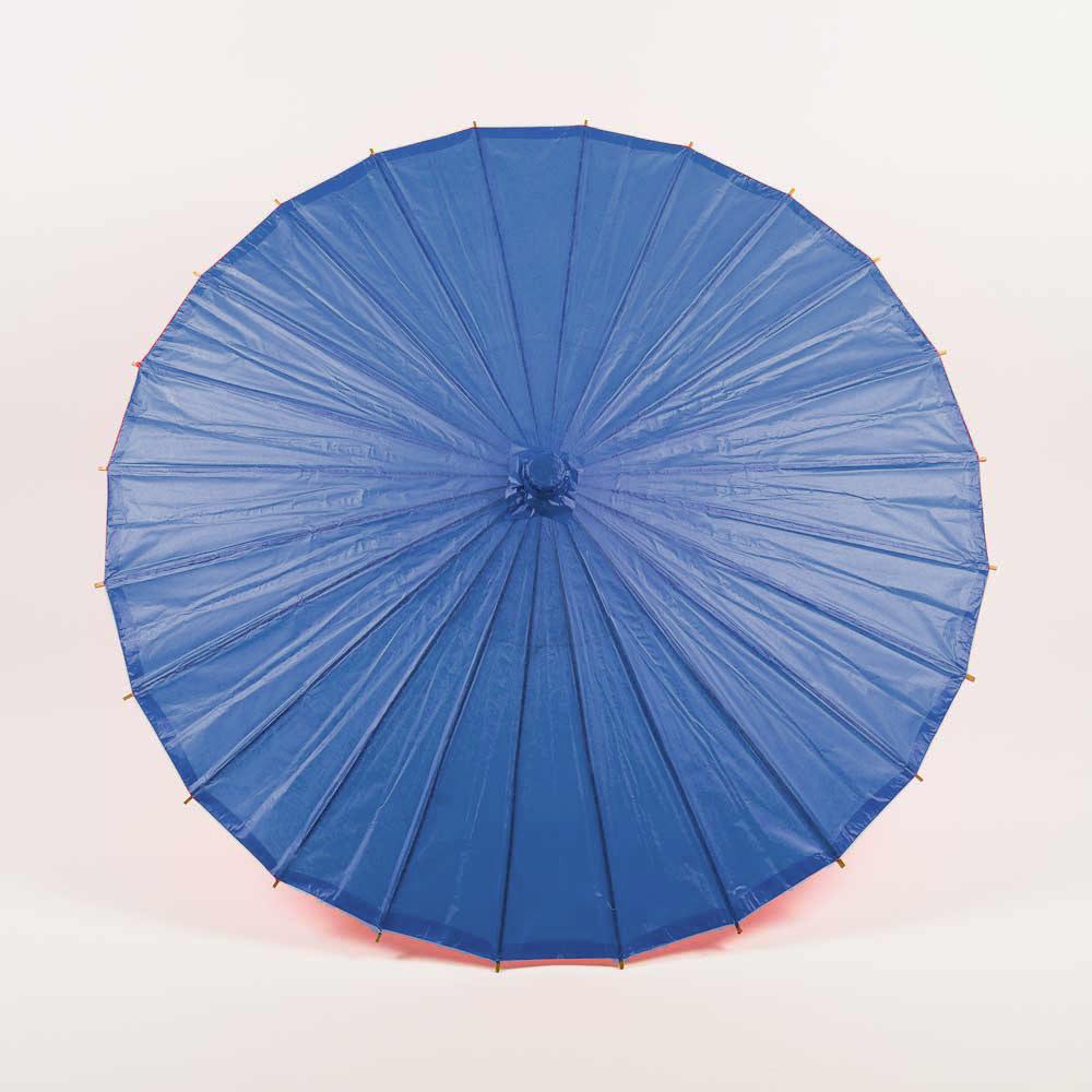 BULK PACK (6-Pack) 32" Navy Blue Paper Parasol Umbrella with Elegant Handle