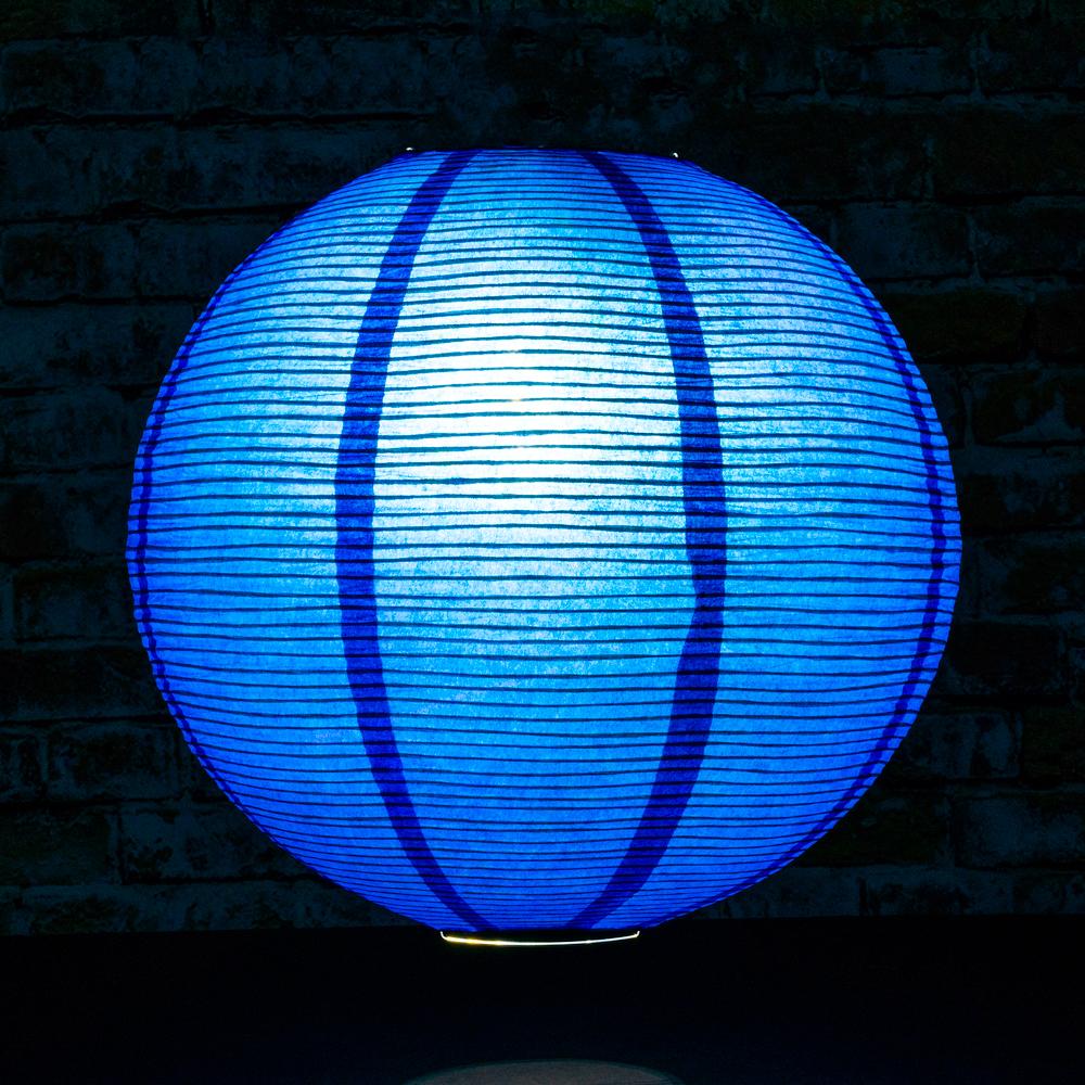 Navy Blue LED Lantern, 12