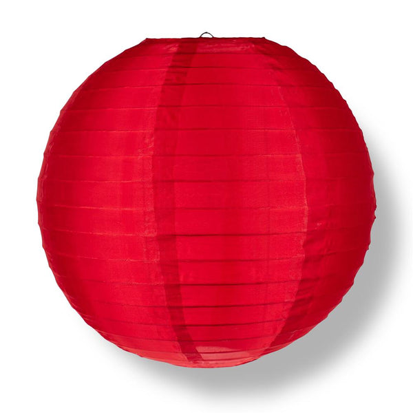 24 Inch Red Nylon Lantern, Even Ribbing, Durable, Hanging Decoration on ...