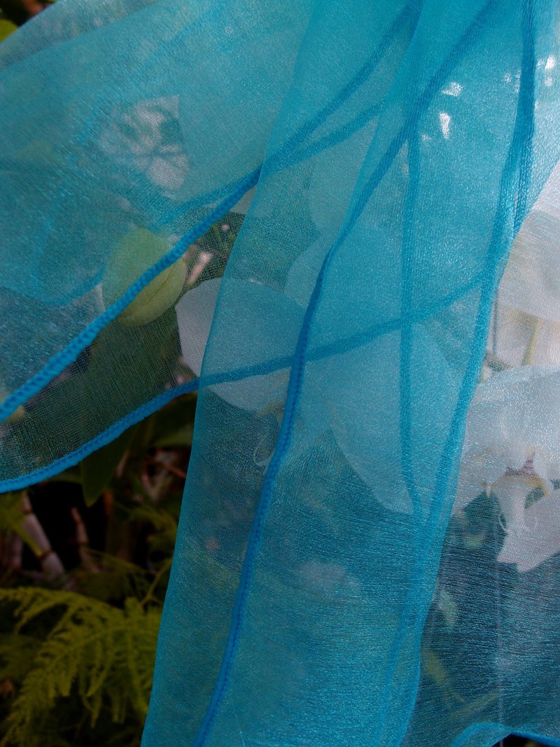 Turquoise Organza Chair Sashes (9FT, 10 PACK) on Sale Now