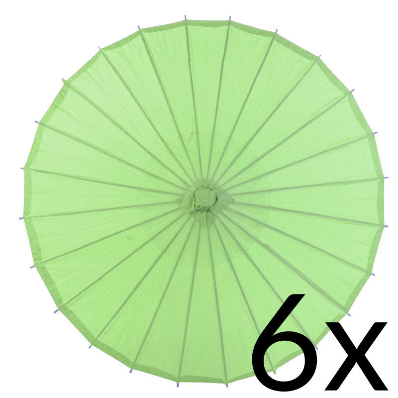 BULK PACK (6) 32" Grass Greenery Paper Parasol Umbrellas - PaperLanternStore.com - Paper Lanterns, Decor, Party Lights & More