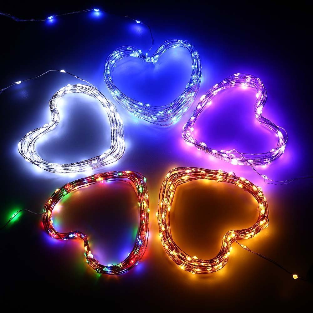 20 RGB Multi-Color LED Micro Fairy Wire String Lights (6ft, Battery Operated)  from PaperLanternStore at the Best Bulk Wholesale Prices. -   - Paper Lanterns, Decor, Party Lights & More