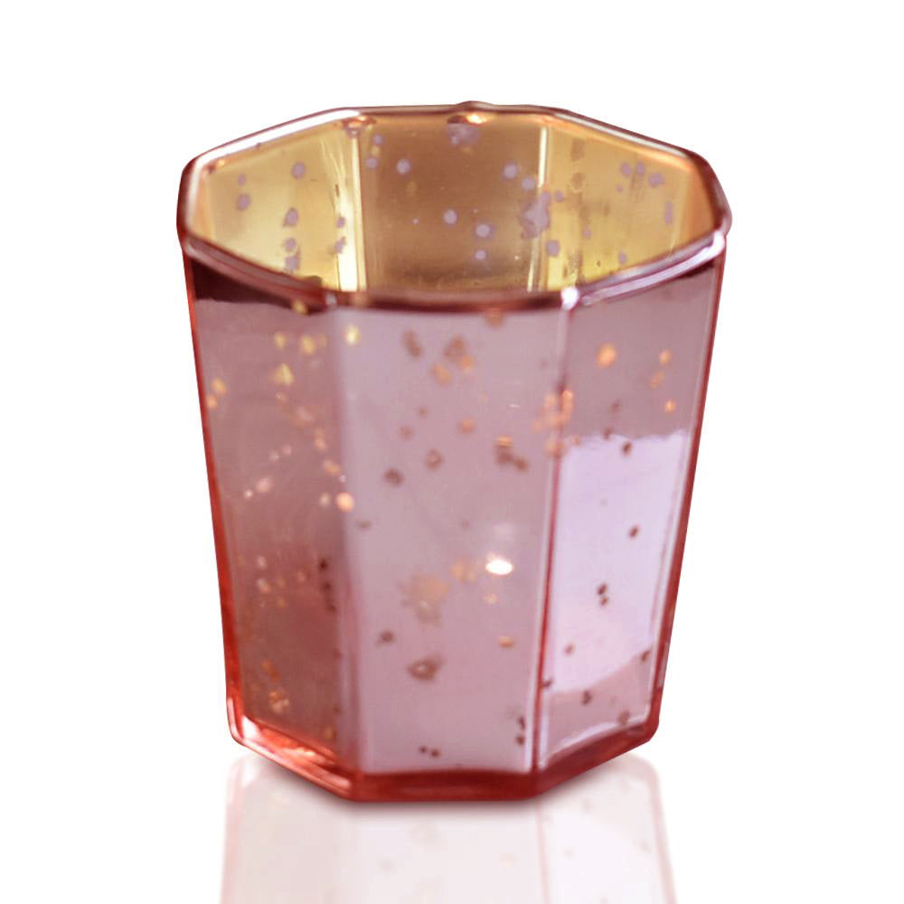 Hot Pink Glass Votive Candle Holder