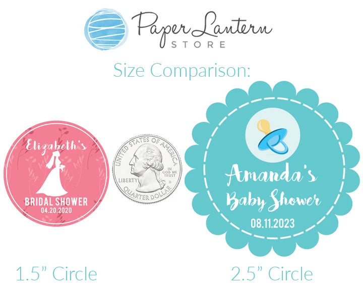 1.5 Inch Circle Stickers - Custom Labels, Stickers, Logo Wedding