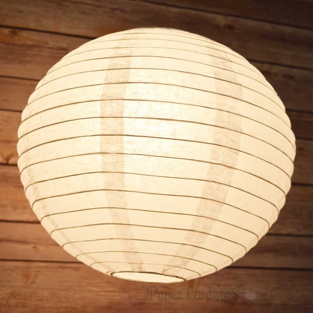 BULK PACK (50) 12&quot; White Round Paper Lanterns, Even Ribbing, Hanging Decoration - PaperLanternStore.com - Paper Lanterns, Decor, Party Lights &amp; More