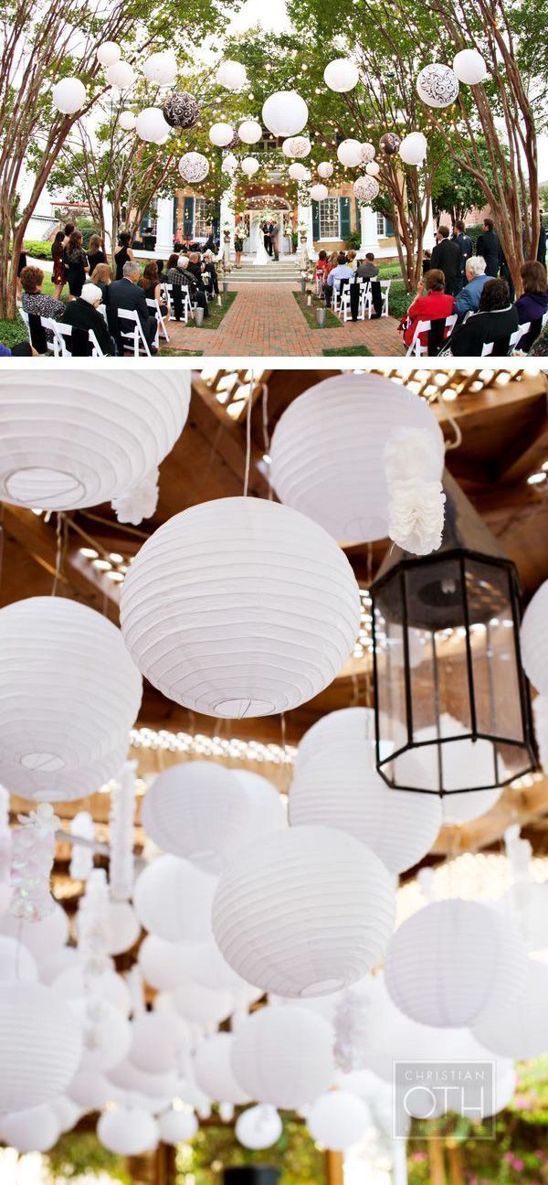 Hanging paper shop lanterns decorations